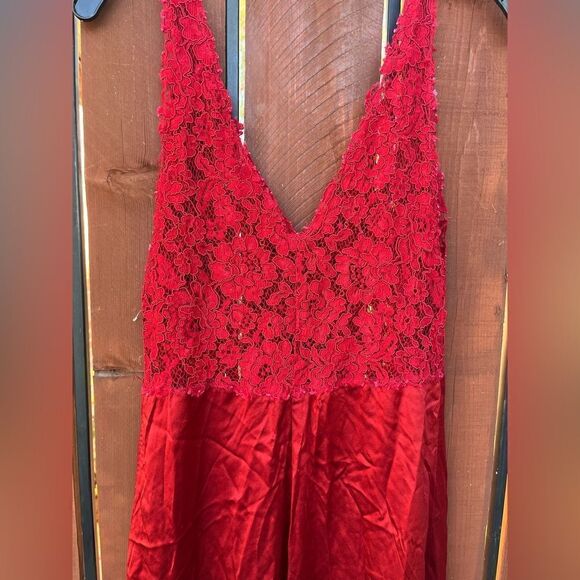 New Reformation Aura Dress Red 6 - Picture 6 of 6